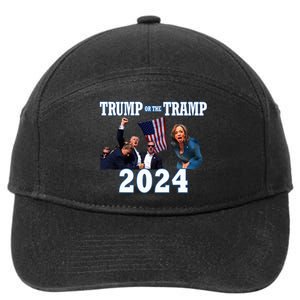 Trump Or The Tramp 2024 Vote For Trump Trump Vance 2024 7-Panel Snapback Hat