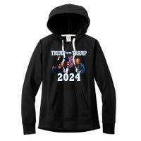 Trump Or The Tramp 2024 Vote For Trump Trump Vance 2024 Women's Fleece Hoodie