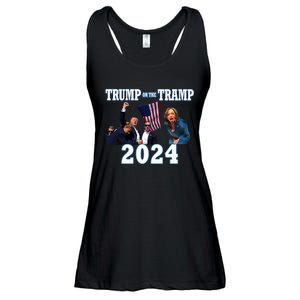 Trump Or The Tramp 2024 Vote For Trump Trump Vance 2024 Ladies Essential Flowy Tank