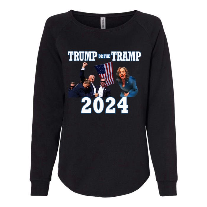 Trump Or The Tramp 2024 Vote For Trump Trump Vance 2024 Womens California Wash Sweatshirt