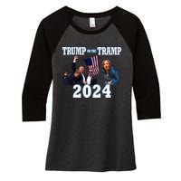 Trump Or The Tramp 2024 Vote For Trump Trump Vance 2024 Women's Tri-Blend 3/4-Sleeve Raglan Shirt