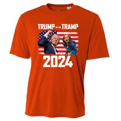 Trump Or The Tramp 2024 Vote For Trump Trump Vance 2024 Cooling Performance Crew T-Shirt