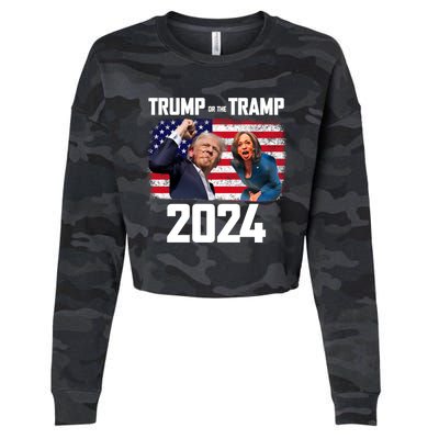 Trump Or The Tramp 2024 Vote For Trump Trump Vance 2024 Cropped Pullover Crew