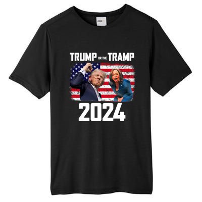 Trump Or The Tramp 2024 Vote For Trump Trump Vance 2024 Tall Fusion ChromaSoft Performance T-Shirt