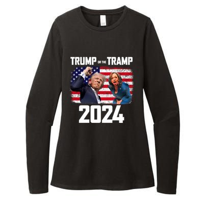 Trump Or The Tramp 2024 Vote For Trump Trump Vance 2024 Womens CVC Long Sleeve Shirt