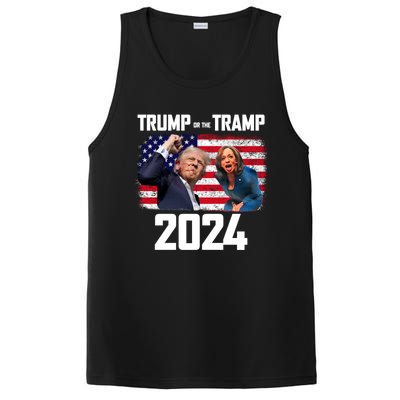 Trump Or The Tramp 2024 Vote For Trump Trump Vance 2024 PosiCharge Competitor Tank