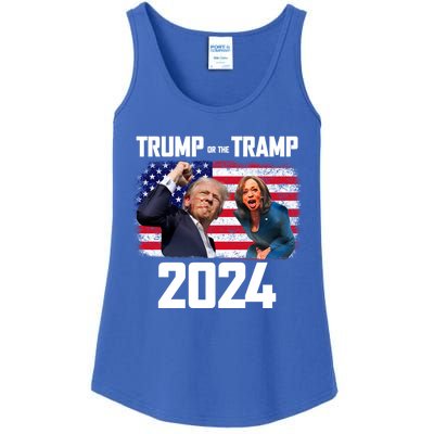 Trump Or The Tramp 2024 Vote For Trump Trump Vance 2024 Ladies Essential Tank