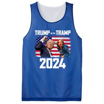 Trump Or The Tramp 2024 Vote For Trump Trump Vance 2024 Mesh Reversible Basketball Jersey Tank