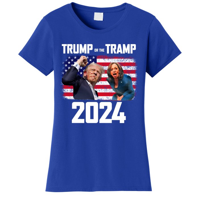 Trump Or The Tramp 2024 Vote For Trump Trump Vance 2024 Women's T-Shirt