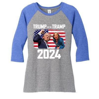 Trump Or The Tramp 2024 Vote For Trump Trump Vance 2024 Women's Tri-Blend 3/4-Sleeve Raglan Shirt