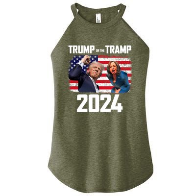 Trump Or The Tramp 2024 Vote For Trump Trump Vance 2024 Women's Perfect Tri Rocker Tank