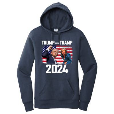 Trump Or The Tramp 2024 Vote For Trump Trump Vance 2024 Women's Pullover Hoodie