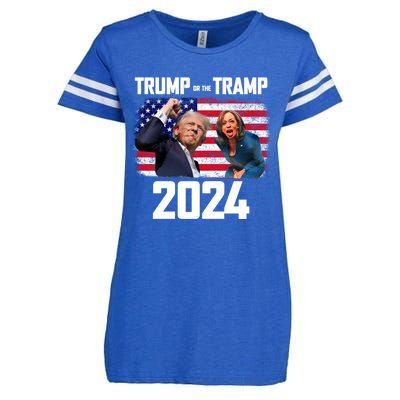 Trump Or The Tramp 2024 Vote For Trump Trump Vance 2024 Enza Ladies Jersey Football T-Shirt