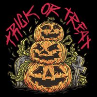 Trick Or Treat Three Pumpkin Design Drawstring Bag