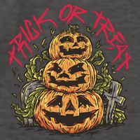 Trick Or Treat Three Pumpkin Design Vector Backpack