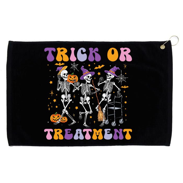 Trick Or Treatment Pt Physical Therapy Therapist Halloween Grommeted Golf Towel