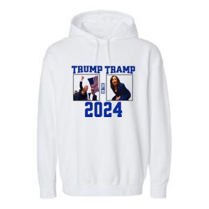 Trump Or The Tramp 2024 Vote For Trump Trump Vance 2024 Garment-Dyed Fleece Hoodie