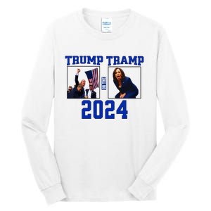 Trump Or The Tramp 2024 Vote For Trump Trump Vance 2024 Tall Long Sleeve T-Shirt