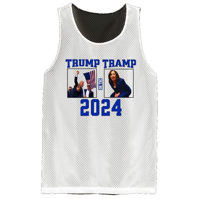 Trump Or The Tramp 2024 Vote For Trump Trump Vance 2024 Mesh Reversible Basketball Jersey Tank