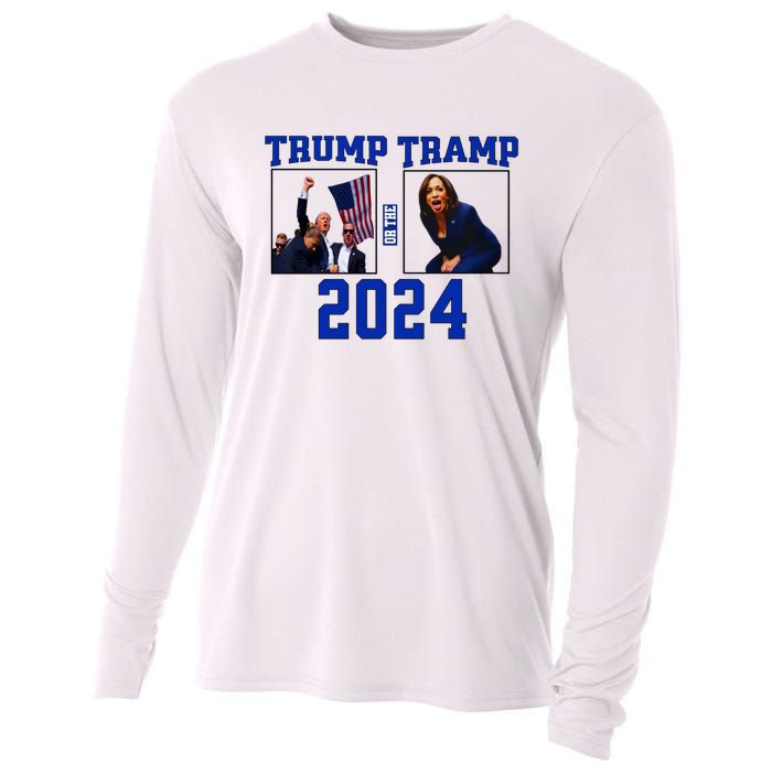 Trump Or The Tramp 2024 Vote For Trump Trump Vance 2024 Cooling Performance Long Sleeve Crew