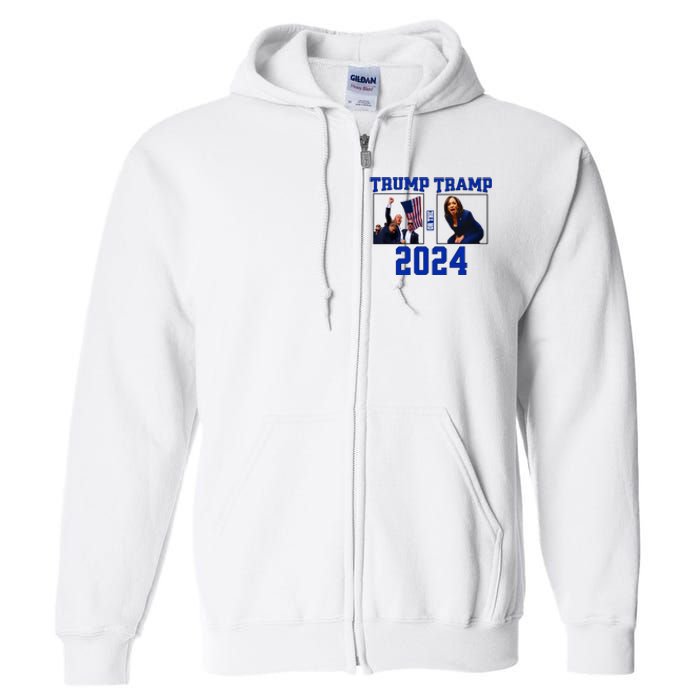 Trump Or The Tramp 2024 Vote For Trump Trump Vance 2024 Full Zip Hoodie