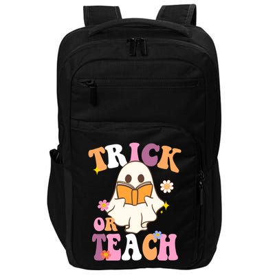 Trick Or Teach Cute Book Ghost Impact Tech Backpack