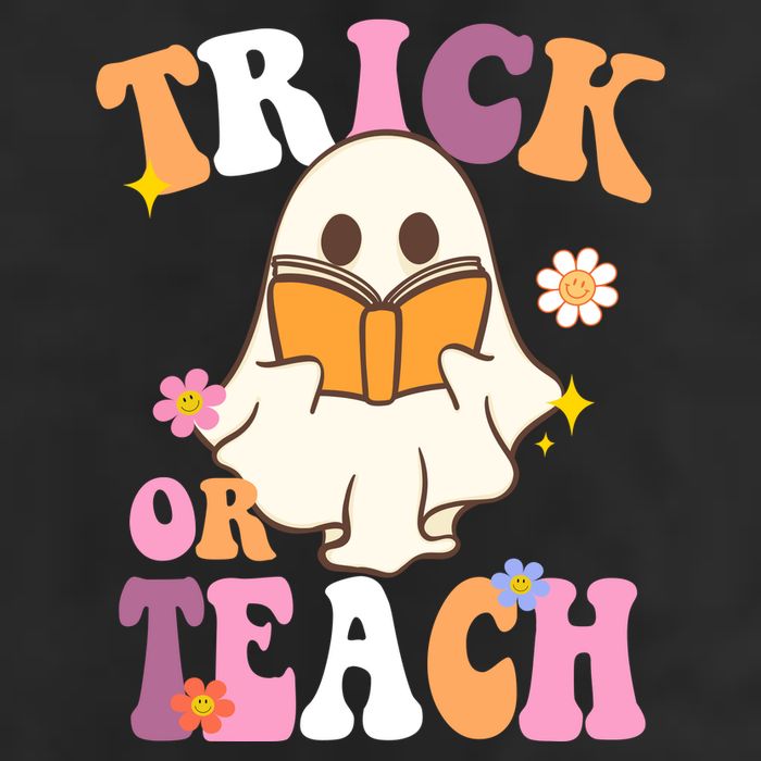 Trick Or Teach Cute Book Ghost 25L Jumbo Tote