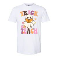 Trick Or Teach Cute Book Ghost Softstyle CVC T-Shirt