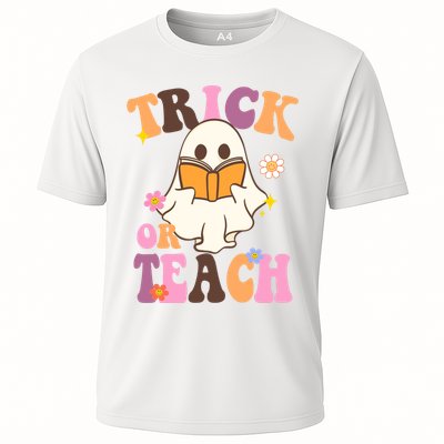 Trick Or Teach Cute Book Ghost Performance Shirt