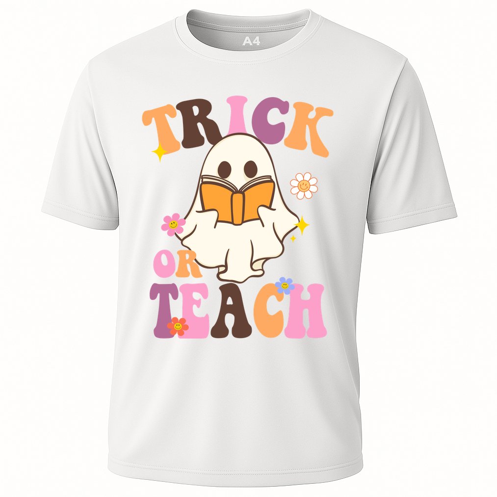 Trick Or Teach Cute Book Ghost Performance Shirt