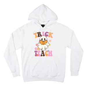 Trick Or Teach Cute Book Ghost Hoodie