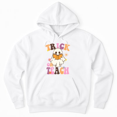Trick Or Teach Cute Book Ghost Hoodie