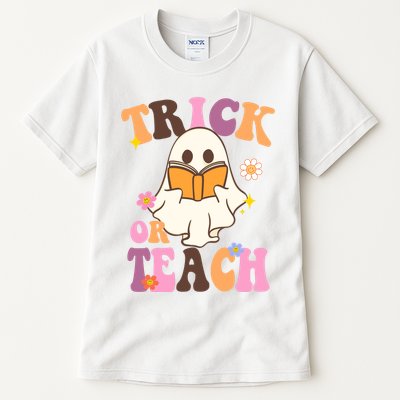 Trick Or Teach Cute Book Ghost Tall T-Shirt