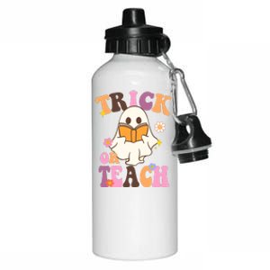 Trick Or Teach Cute Book Ghost Aluminum Water Bottle