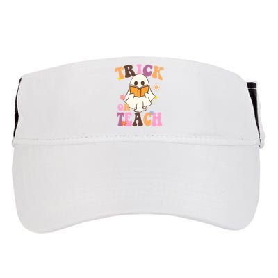 Trick Or Teach Cute Book Ghost Adult Drive Performance Visor