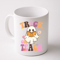 Trick Or Teach Cute Book Ghost Mug