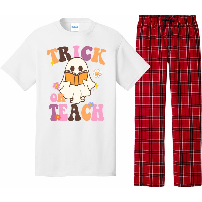 Trick Or Teach Cute Book Ghost Pajama Set