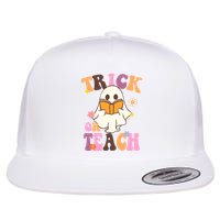 Trick Or Teach Cute Book Ghost Flatbill Hat