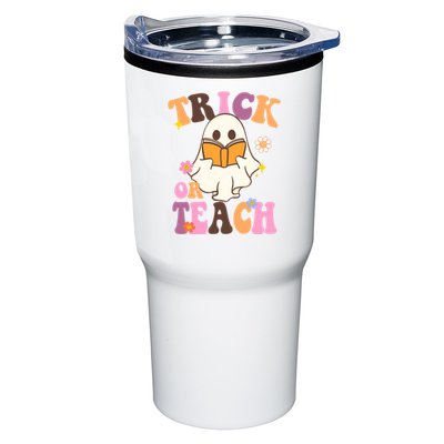 Trick Or Teach Cute Book Ghost Tumbler