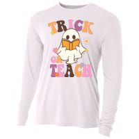 Trick Or Teach Cute Book Ghost Cooling Performance Long Sleeve Crew