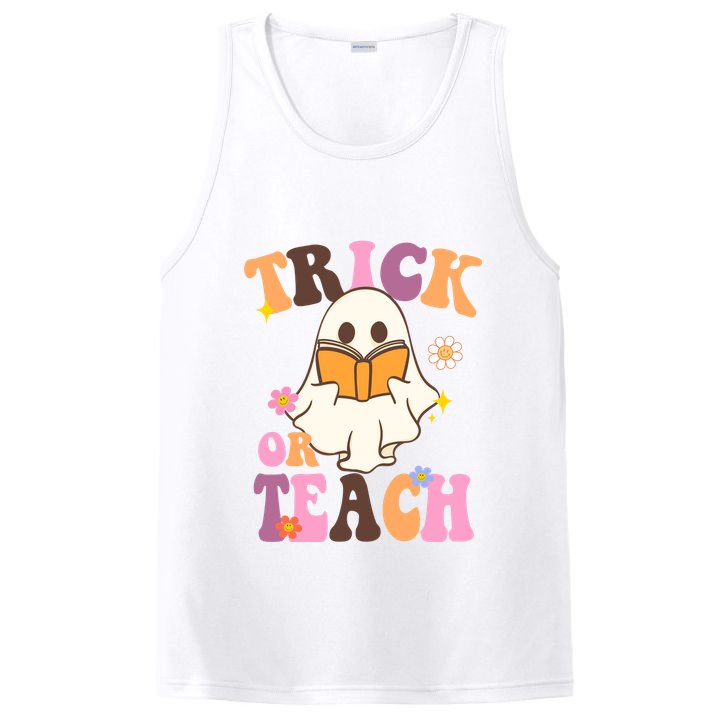 Trick Or Teach Cute Book Ghost PosiCharge Competitor Tank