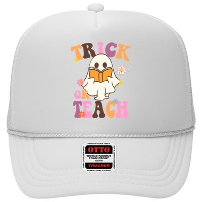 Trick Or Teach Cute Book Ghost Trucker Hat