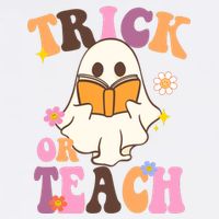 Trick Or Teach Cute Book Ghost Wool Snapback Cap