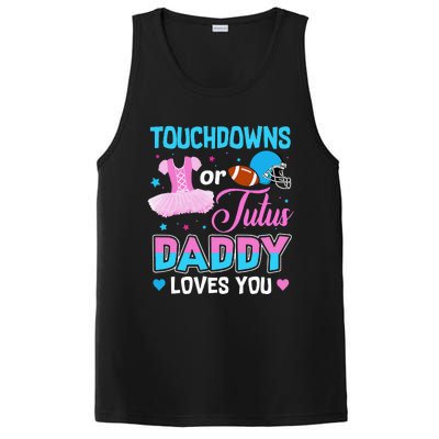 Touchdowns Or Tutus Daddy Loves You Gender Reveal PosiCharge Competitor Tank