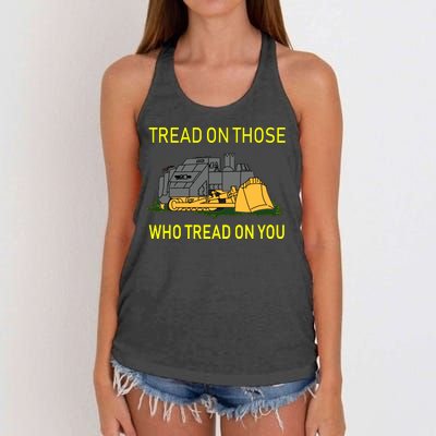 Tread On Those Who Tread On You Women's Knotted Racerback Tank