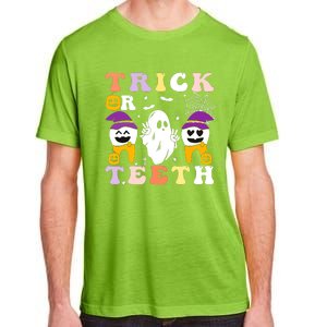 Trick Or Teeth Dental Assistant Dentist Halloween Costumes Gift Adult ChromaSoft Performance T-Shirt