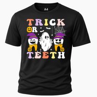 Trick Or Teeth Dental Assistant Dentist Halloween Costumes Gift Cooling Performance Crew T-Shirt