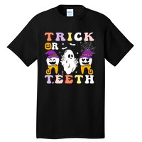 Trick Or Teeth Dental Assistant Dentist Halloween Costumes Gift Tall T-Shirt