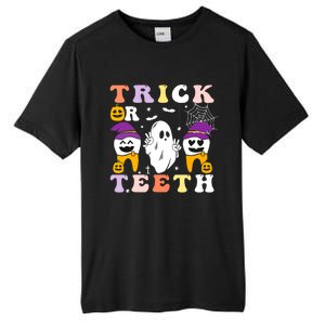 Trick Or Teeth Dental Assistant Dentist Halloween Costumes Gift Tall Fusion ChromaSoft Performance T-Shirt