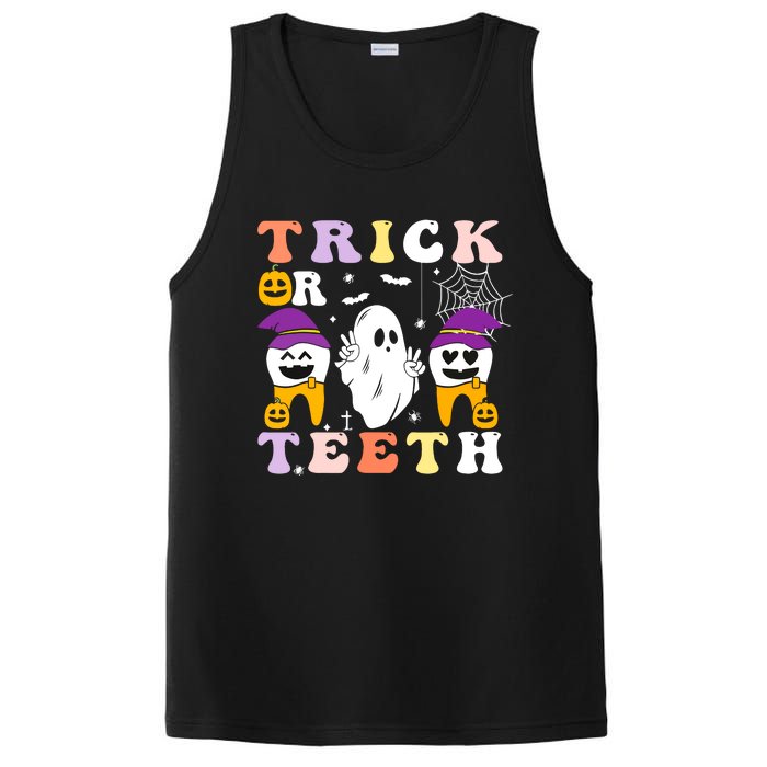 Trick Or Teeth Dental Assistant Dentist Halloween Costumes Gift PosiCharge Competitor Tank